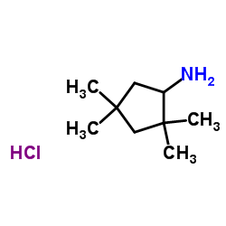 2,2,4,4-四甲基环戊烷-1-胺盐酸盐结构式