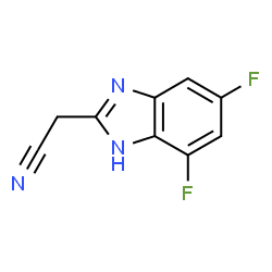 2-(Cyanomethyl)-5,7-difluorobenzimidazole Structure