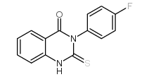 3-(4-氟苯基)-2-硫基氧代-2,3-二氢-1H-喹唑啉-4-酮结构式