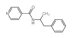 4-Pyridinecarboxamide,N-(1-methyl-2-phenylethyl)- structure