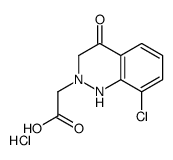 2-(8-chloro-4-oxo-1,3-dihydrocinnolin-2-yl)acetic acid,hydrochloride Structure