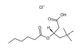Hexanoyl-L-carnitine (chloride) structure