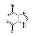 7-溴-4-氯-1H-咪唑并[4,5-c]吡啶结构式