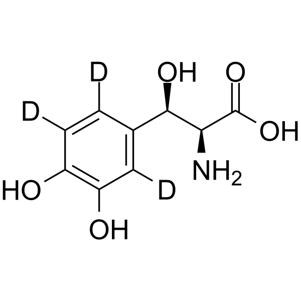 DL-threo-Droxidopa-d3 Structure