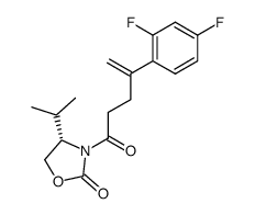 (S)-3-(4-(2,4-difluorophenyl)pent-4-enoyl)-4-isopropyloxazolidin-2-one Structure