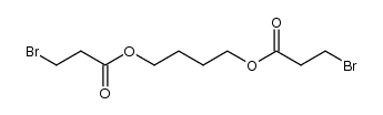 1,4-di(β-bromopropionylhydroxy)butane结构式