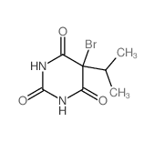 2,4,6(1H,3H,5H)-Pyrimidinetrione,5-bromo-5-(1-methylethyl)- Structure