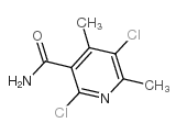 2,5-二氯-4,6-二甲基烟酰胺结构式