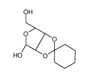 2,3-O-环己基-β-D-呋喃核糖结构式