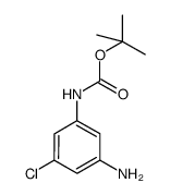 3-amino-5-chlorophenylcarbamic acid,1,1-dimethylethyl ester结构式