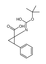 (1S,2S)-N-BOC-1-氨基-2-苯基环丙羧酸结构式