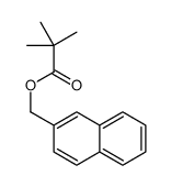 naphthalen-2-ylmethyl 2,2-dimethylpropanoate结构式