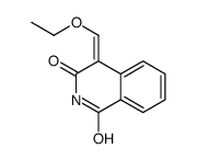 (4Z)-4-(乙氧基亚甲基)异喹啉-1,3(2H,4h)-二酮结构式