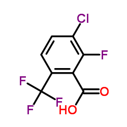 3-Chloro-2-fluoro-6-(trifluoromethyl)benzoic acid structure