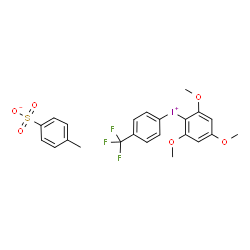 [(4-三氟甲基)苯基](2,4,6-三甲氧基苯基)碘鎓对甲苯磺酸盐结构式