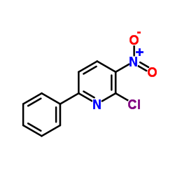 2-氯-3-硝基-6-苯基吡啶结构式