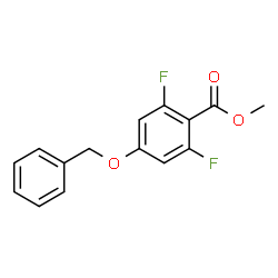 4-Benzyloxy-2,6-difluorobenzoic acid methyl ester Structure