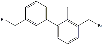 3,3'-bis(bromomethyl)-2,2'-dimethyl-1,1'-biphenyl Structure