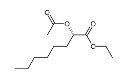 (S)-2-acetoxyoctanoic acid ethyl ester结构式