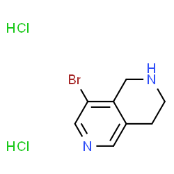 8-bromo-1,2,3,4-tetrahydro-2,6-naphthyridine dihydrochloride Structure