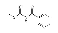 N-Benzoylamino-dithiokohlensaeuremethylester Structure