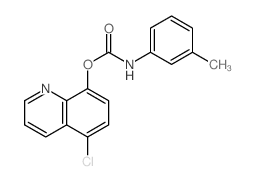 Carbanilic acid,m-methyl-, 5-chloro-8-quinolyl ester (8CI) Structure