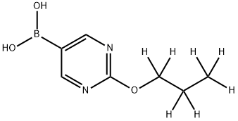 2-(n-Propoxy-d7)-pyrimidine-5-boronic acid Structure
