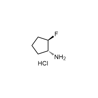 (1R,2R)-2-氟环戊胺盐酸盐结构式