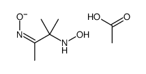N-[3-(hydroxyamino)-3-methylbutan-2-ylidene]hydroxylamine,acetate结构式