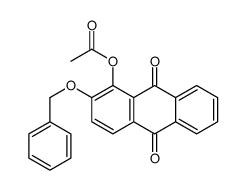 (9,10-dioxo-2-phenylmethoxyanthracen-1-yl) acetate Structure