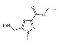 ethyl 5-aminomethyl-1-methyl-1H-[1,2,4]-triazole-3-carboxylate结构式