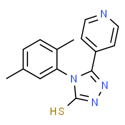 4-(2,5-DIMETHYL-PHENYL)-5-PYRIDIN-4-YL-4H-[1,2,4]TRIAZOLE-3-THIOL Structure