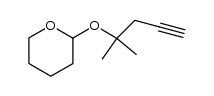 2-(1,1-dimethyl-but-3-ynyloxy)-tetrahydro-pyran结构式