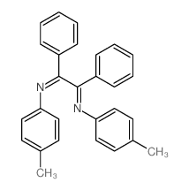 Benzenamine,N,N'-(1,2-diphenyl-1,2-ethanediylidene)bis[4-methyl- Structure