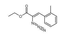 α-Azido-2-methyl-zimtsaeure-ethylester结构式