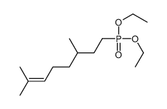 8-diethoxyphosphoryl-2,6-dimethyloct-2-ene结构式