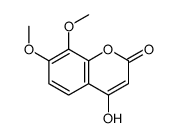 4-hydroxy-7,8-dimethoxychromen-2-one Structure