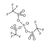 titanium(IV) chloride tris(trifluoromethanesulfonate) Structure