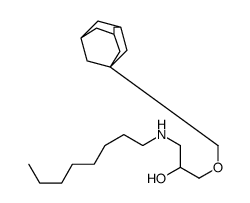 1-(Tricyclo[3.3.1.13,7]decan-1-ylmethoxy)-3-(octylamino)-2-propanol Structure