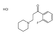 1-(2-fluorophenyl)-3-piperidin-1-ylpropan-1-one,hydrochloride Structure