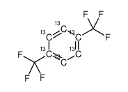 1,4-Bis(trifluoromethyl)benzene-13C6结构式