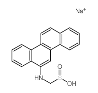 Methanesulfinic acid,1-(6-chrysenylamino)-, sodium salt (1:1)结构式