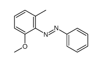 (2-methoxy-6-methylphenyl)-phenyldiazene结构式