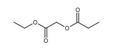 2-ethoxy-2-oxoethyl propionate Structure