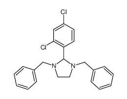 2-(2,4-DICHLOROPHENYL)-1,3-BIS(PHENYLMETHYL)-IMIDAZOLIDINE结构式
