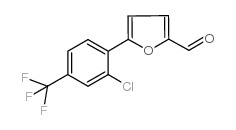 5-(2-CHLORO-4-(TRIFLUOROMETHYL)PHENYL)FURAN-2-CARBALDEHYDE Structure