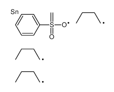 benzenesulfonylmethyl(tributyl)stannane Structure