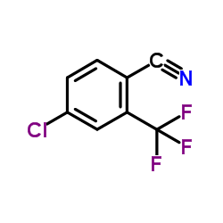 4-氯-2-三氟甲基苯腈结构式