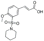 (2E)-3-[4-METHOXY-3-(PIPERIDIN-1-YLSULFONYL)PHENYL]ACRYLIC ACID Structure