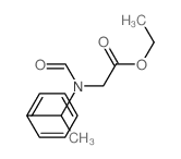 ethyl 2-(formyl-(1-phenylethyl)amino)acetate structure